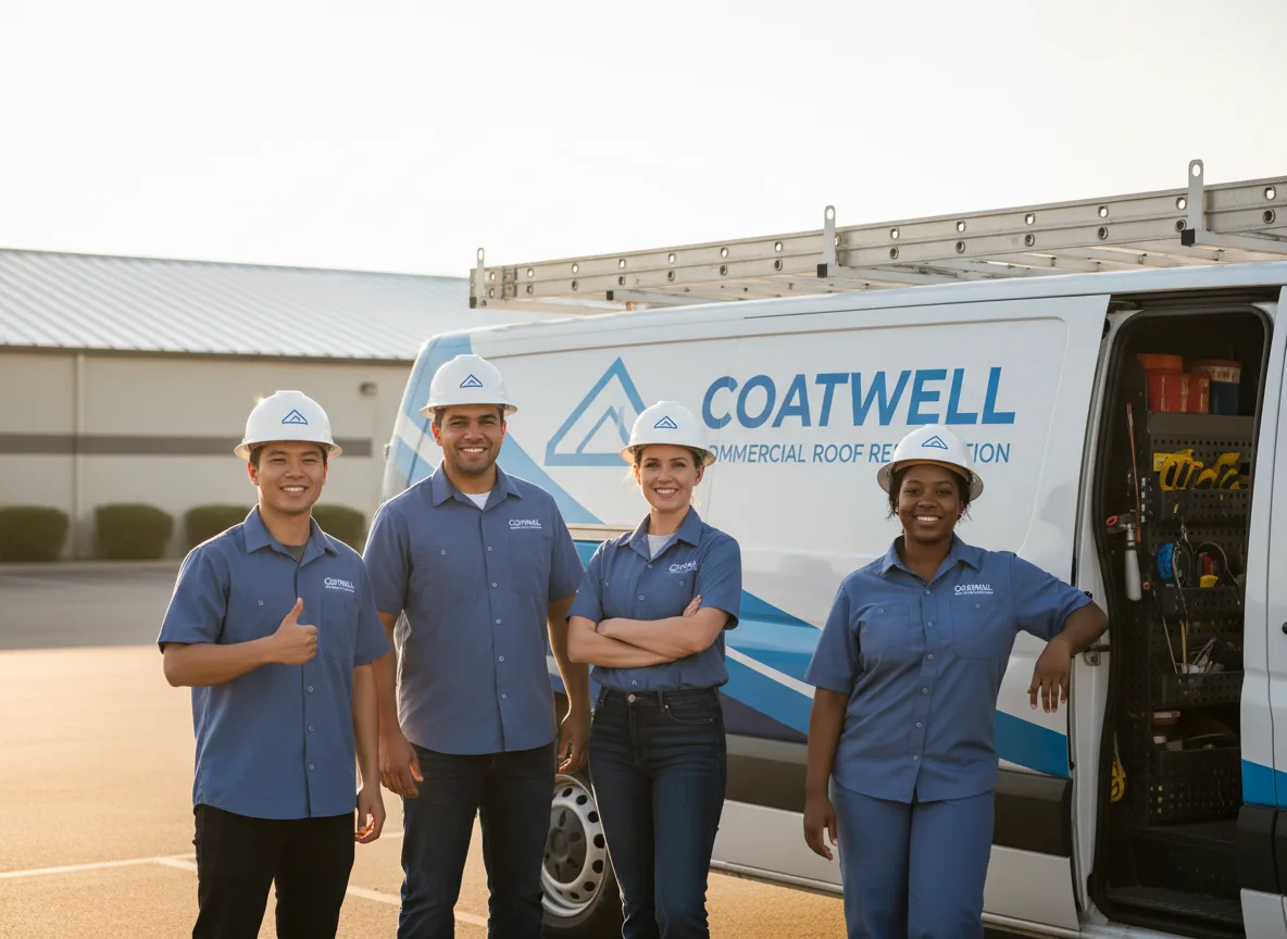 Commercial roof coating company in Lillian, TX